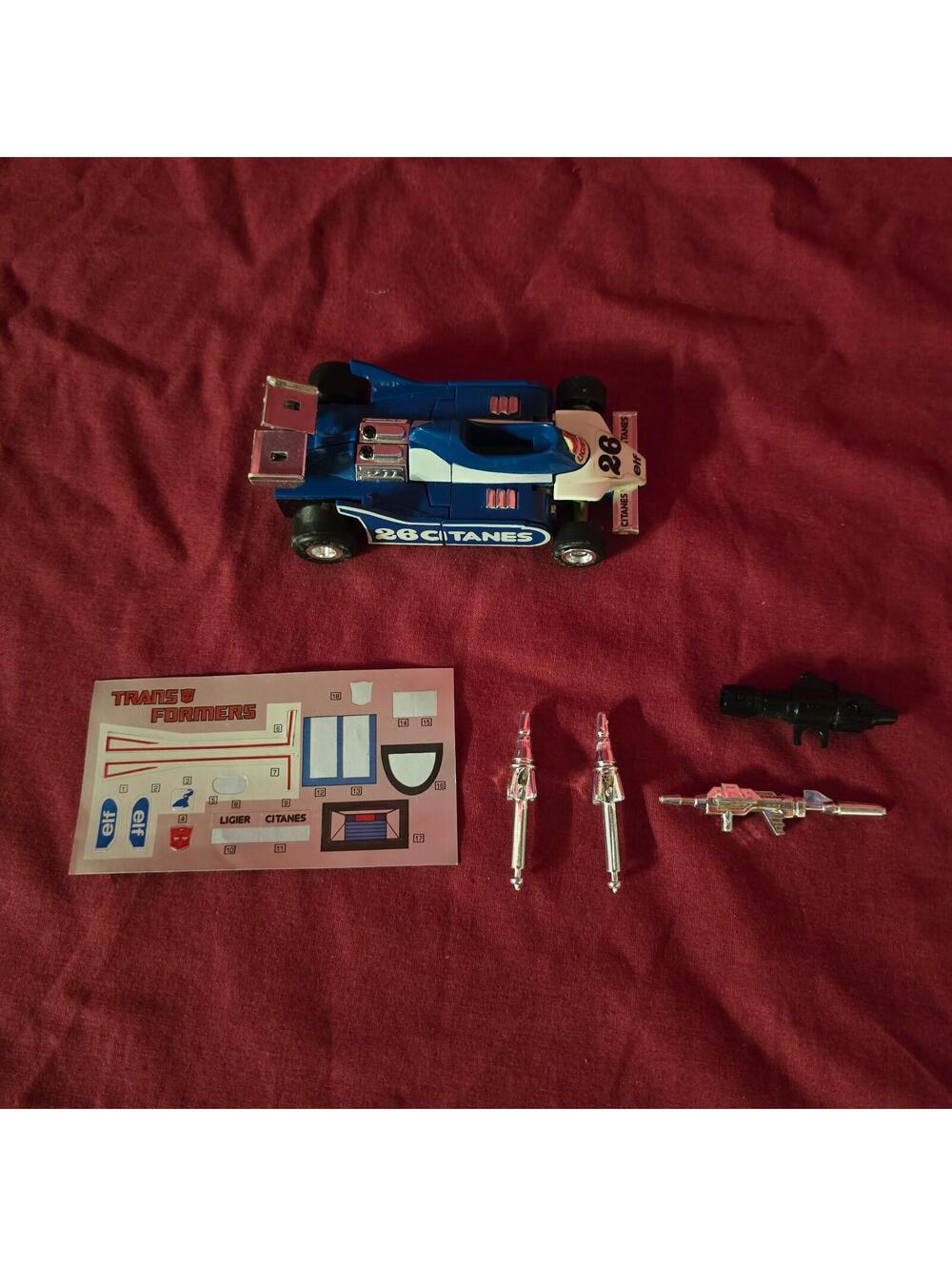 Mirage 1984 Vintage G1 Transformers Hasbro Action Figure W Sticker Sheet
